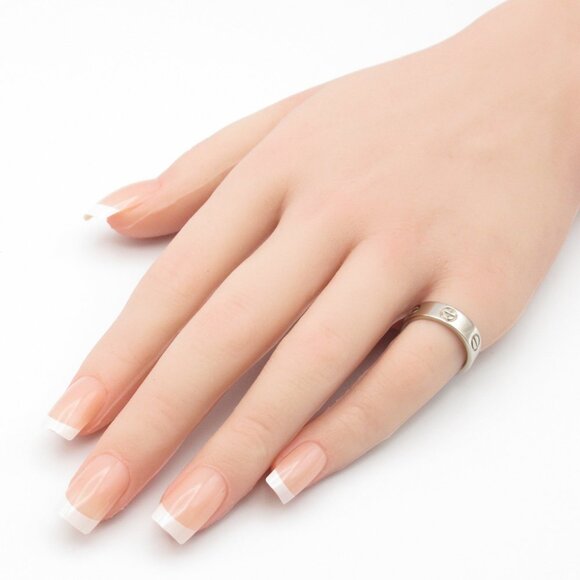 CARTIER 18k White Gold Love Ring - Picture 9 of 9